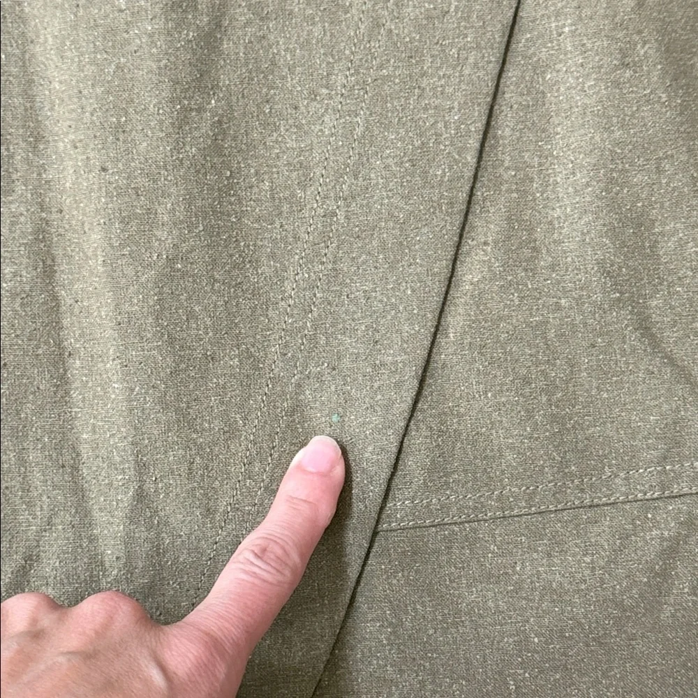 Madewell Olive Green Belted Wrap Skirt
